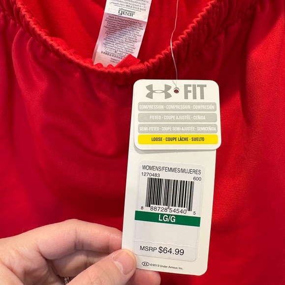 NWT Red Under Armour track pants - Picture 5 of 5